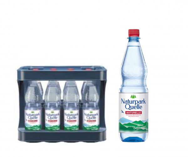 Naturparkquelle naturelle, PET 12x1,0 Liter inkl. Pfand