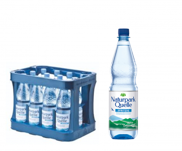 Naturparkquelle spritzig, PET 12x1,0 Liter inkl. Pfand