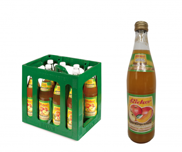 Ricker Apfel-Mango Schorle 10x0,5 Liter Kiste inkl. Pfand