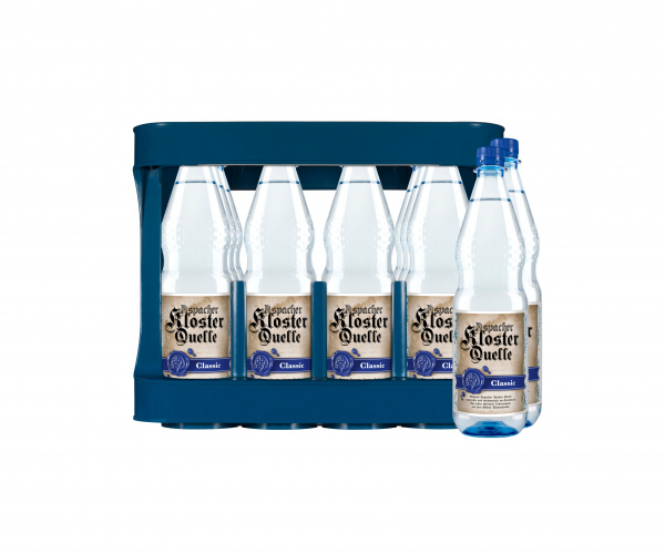 Klosterquelle spritzig, PET 12x1,0 Liter inkl. Pfand