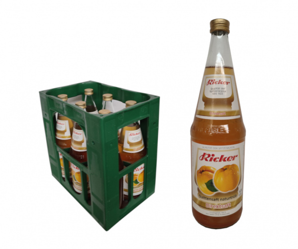 Ricker Quittendirektsaft naturtrüb 6x1,0 Liter Kiste inkl. Pfand