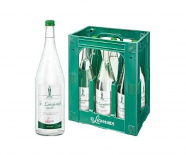 St. Leonhardquelle medium, Glas 6x1,0 Liter inkl. Pfand