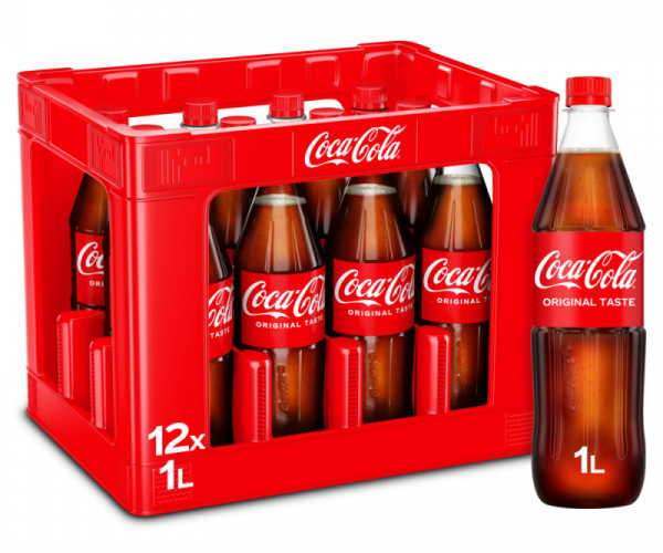 Coca Cola, PET 12x1,0 Liter inkl. Pfand