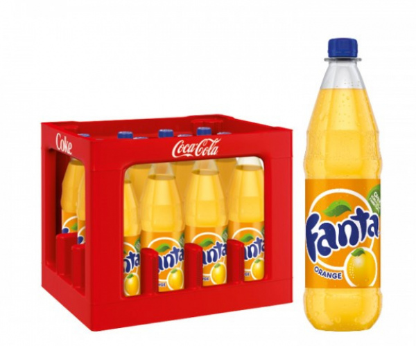 Fanta Orange, PET 12x1,0 Liter inkl. Pfand