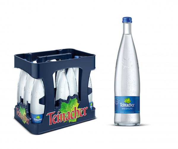 Teinacher "Genuss" medium, Glas 12x0,75 Liter inkl. Pfand